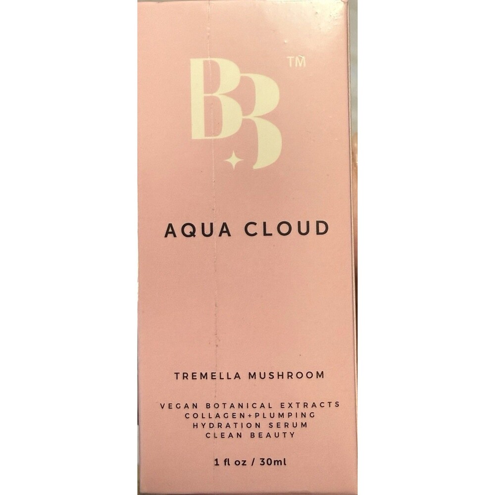 NIB Bijou Bijou Aqua Cloud Tremella Mushroom Hydration Serum Vegan 1oz Sealed